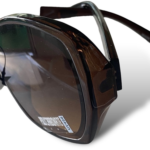 Oversized Sunglasses Dark Goth Brown Streetwear BALLETCORE Casual NWT - Picture 7 of 12